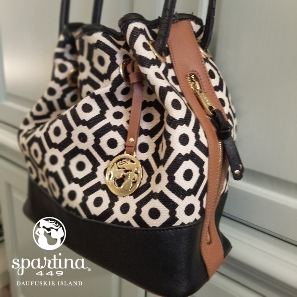 Spartina 449 "Pender" Color Block Drawstring Tote - image 2